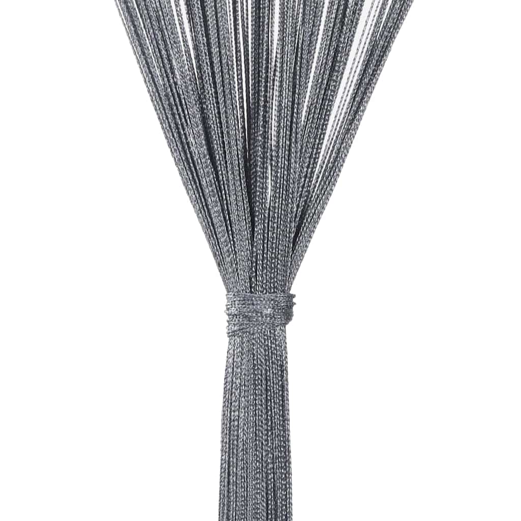 vidaXL Perdele cu șnur, 2 buc., antracit, 100x250 cm