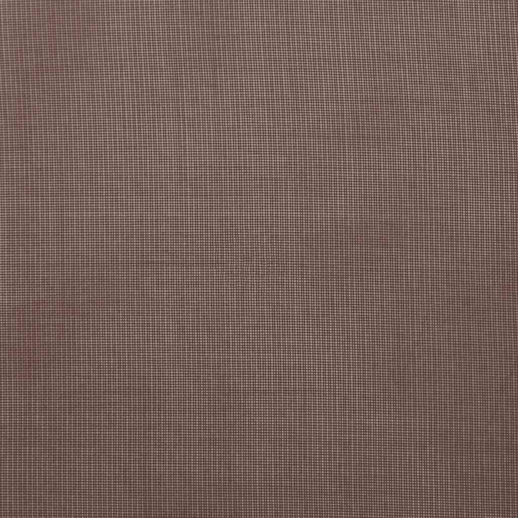 vidaXL Perdele Voile cu Oelii 2 buc Maro 140x140 cm
