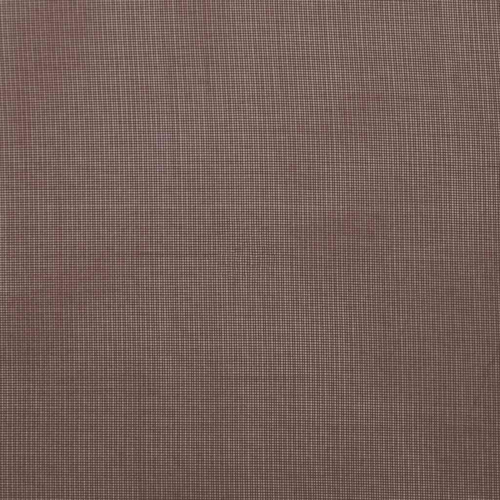 vidaXL Perdele Voile cu Oelii 2 buc Maro 140x175 cm