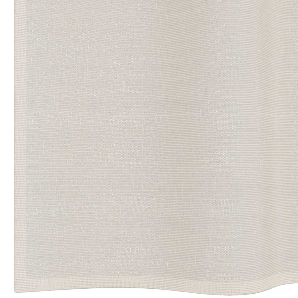 vidaXL Perdele Voile cu Oelii 2 buc Crem 140x140 cm