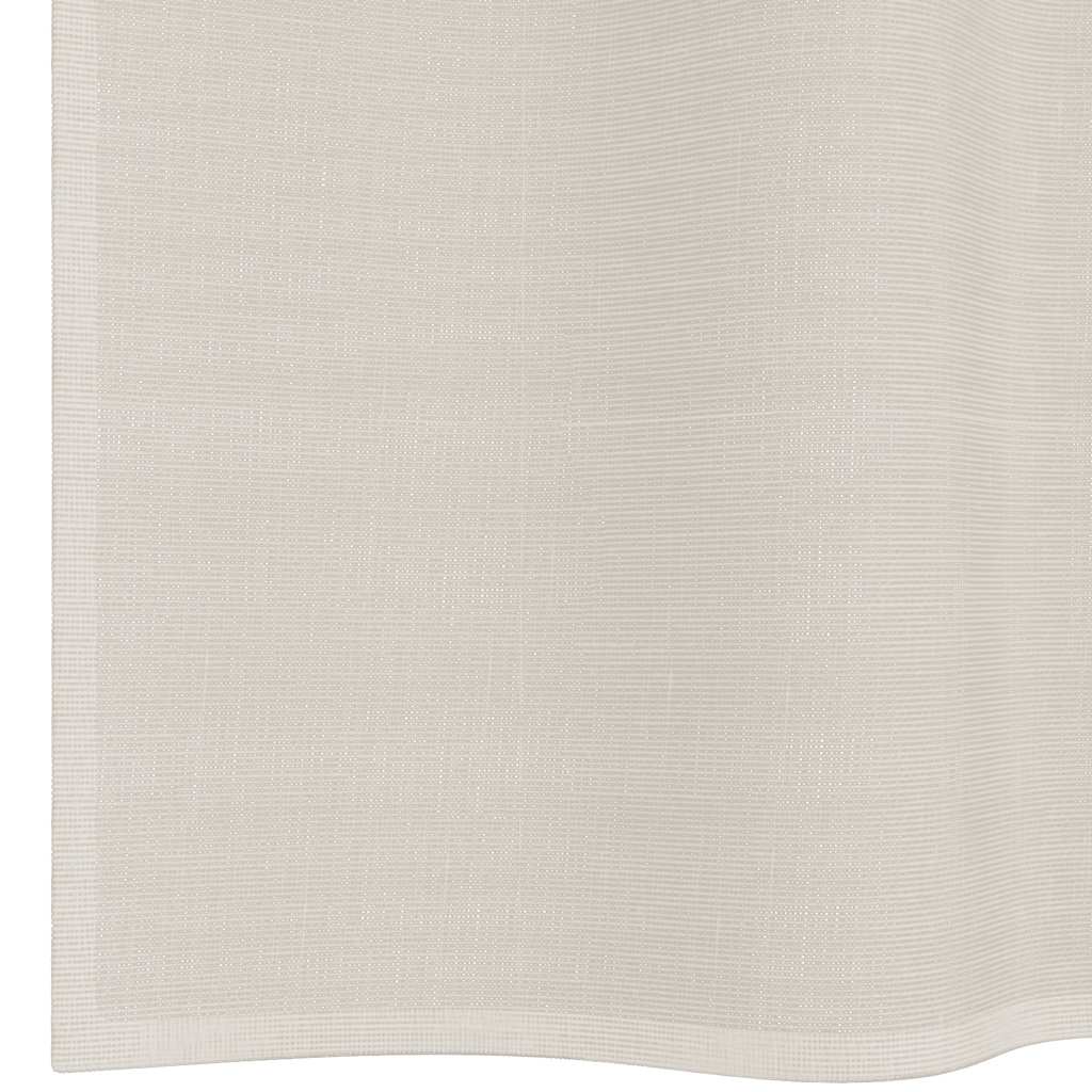 vidaXL Perdele Voile cu Oelii 2 buc Crem 140x225 cm vidaXL Perdele Voile cu Oelii 2 buc Crem 140x225 cm