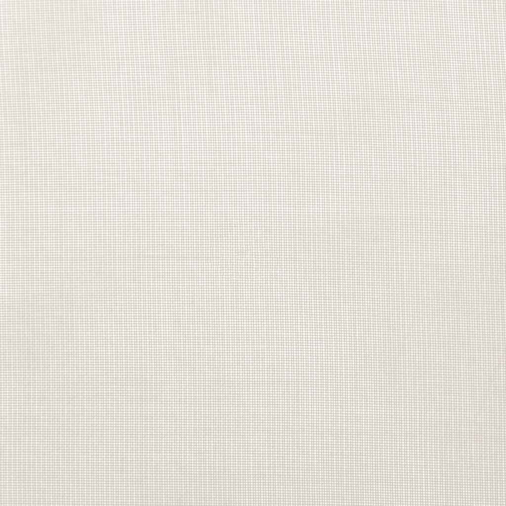 vidaXL Perdele Voile cu Oelii 2 buc Crem 140x300 cm
