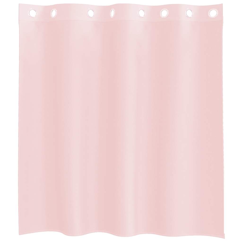 vidaXL Perdele Voile cu Oelii 2 buc Roz deschis 140x140 cm vidaXL Perdele Voile cu Oelii 2 buc Roz deschis 140x140 cm