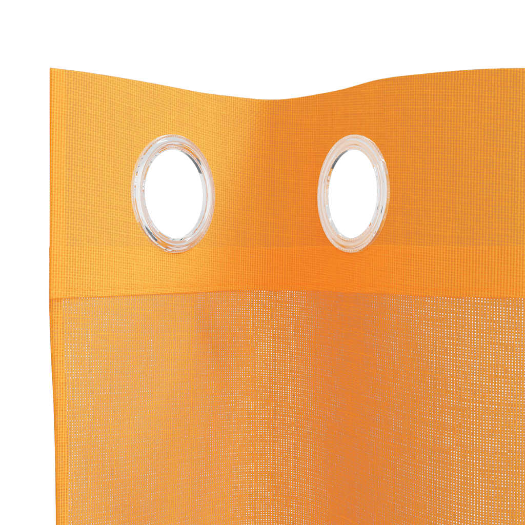vidaXL Perdele Voile cu Oeli 2 buc Portocaliu 140x260 cm vidaXL Perdele Voile cu Oeli 2 buc Portocaliu 140x260 cm