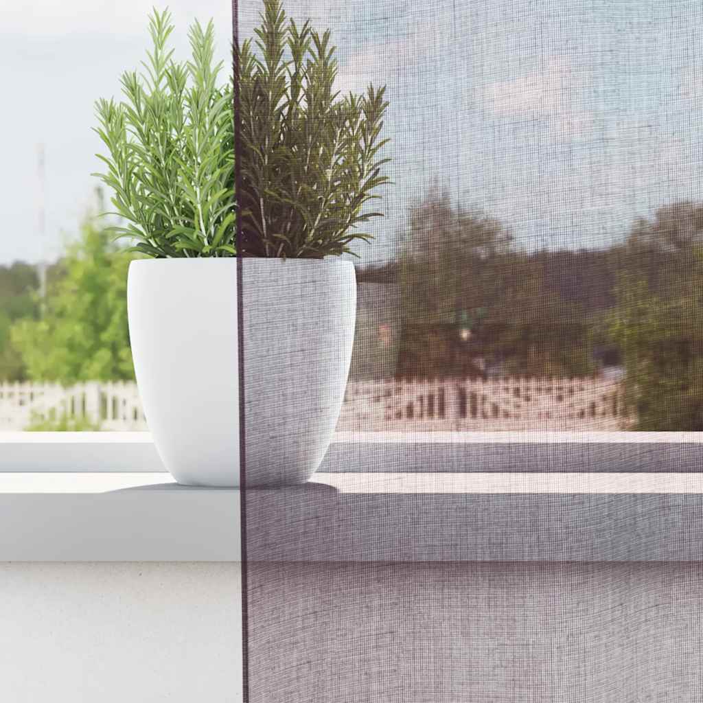 vidaXL Perdele Voile cu Oeli 2 buc Violet 140x245 cm