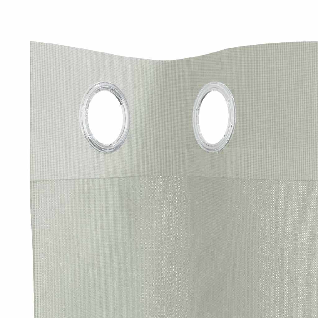 vidaXL Perdele Voile cu Oelii 2 buc Gri deschis 140x140 cm