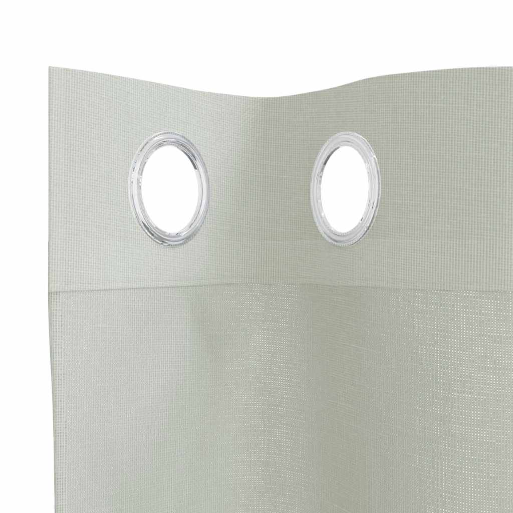vidaXL Perdele Voile cu Oelii 2 buc Gri deschis 140x300 cm