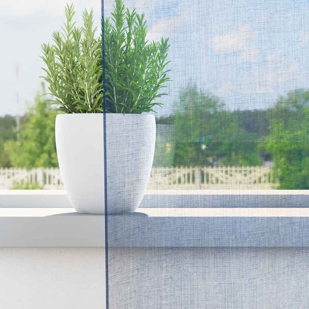 vidaXL Perdele Voile cu Oelii 2 buc Albastru Regal vidaXL Perdele Voile cu Oelii 2 buc Albastru Regal