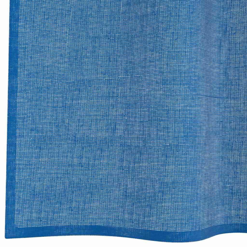 vidaXL Perdele Voile cu Oelii 2 buc Albastru Regal vidaXL Perdele Voile cu Oelii 2 buc Albastru Regal