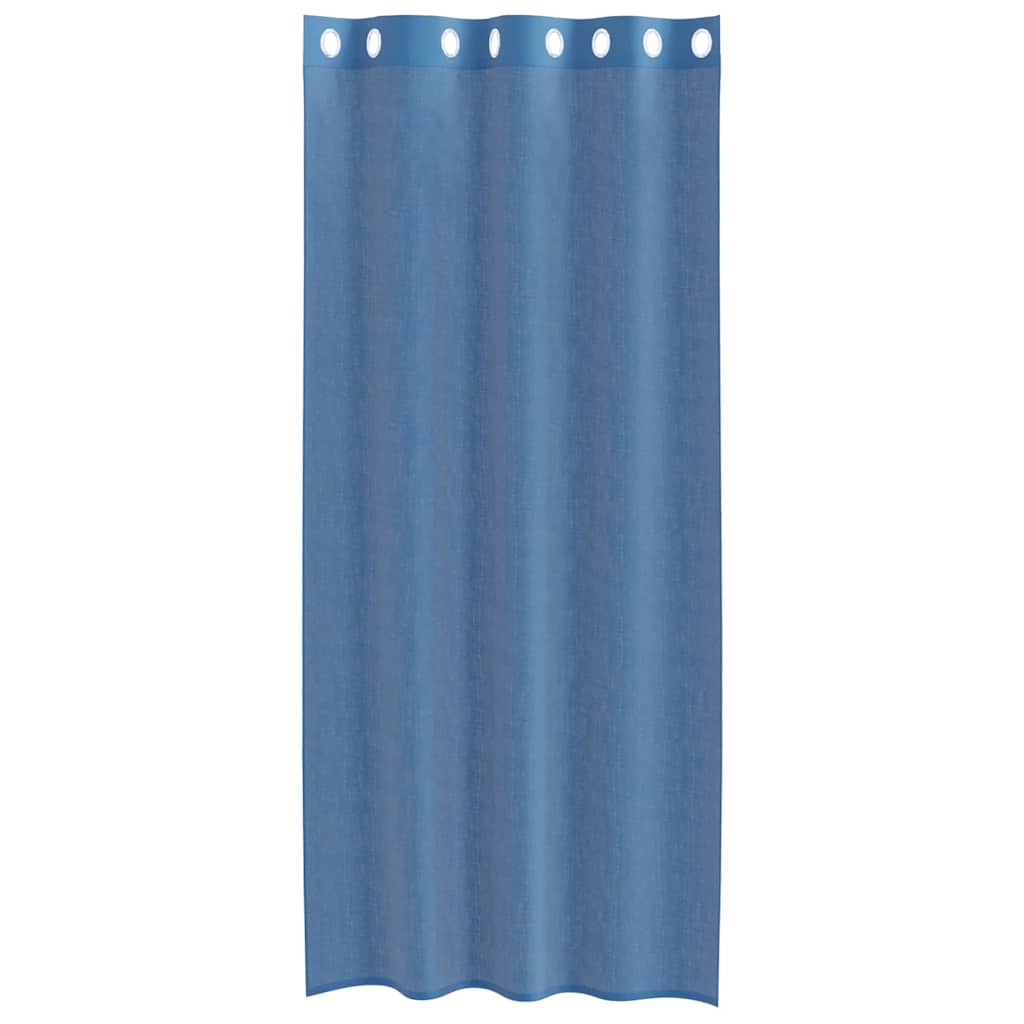 vidaXL Perdele Voile cu Oelii 2 buc Albastru Regal vidaXL Perdele Voile cu Oelii 2 buc Albastru Regal