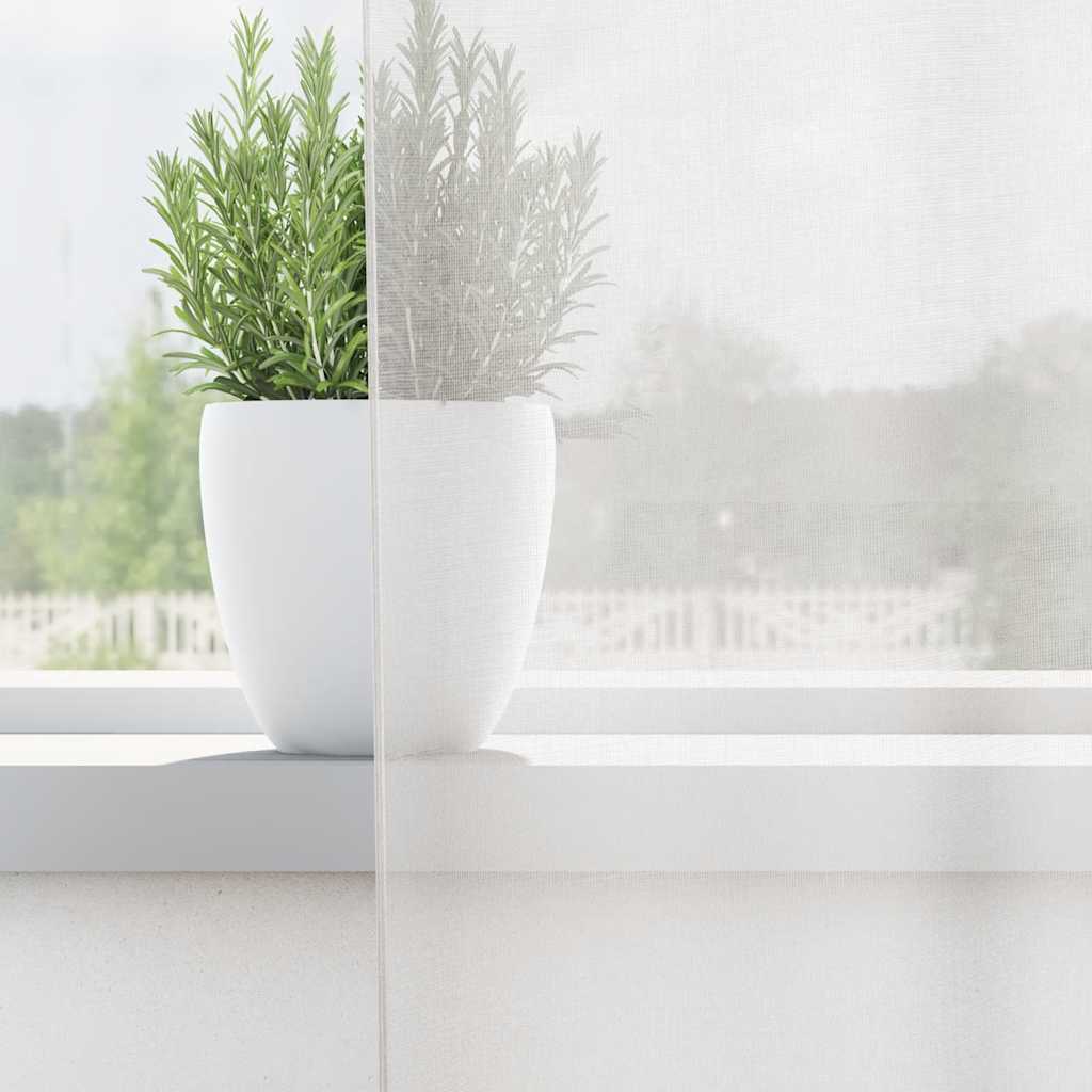 vidaXL Perdele Voile cu buzunare pentru bare 2 buc Alb vidaXL Perdele Voile cu buzunare pentru bare 2 buc Alb