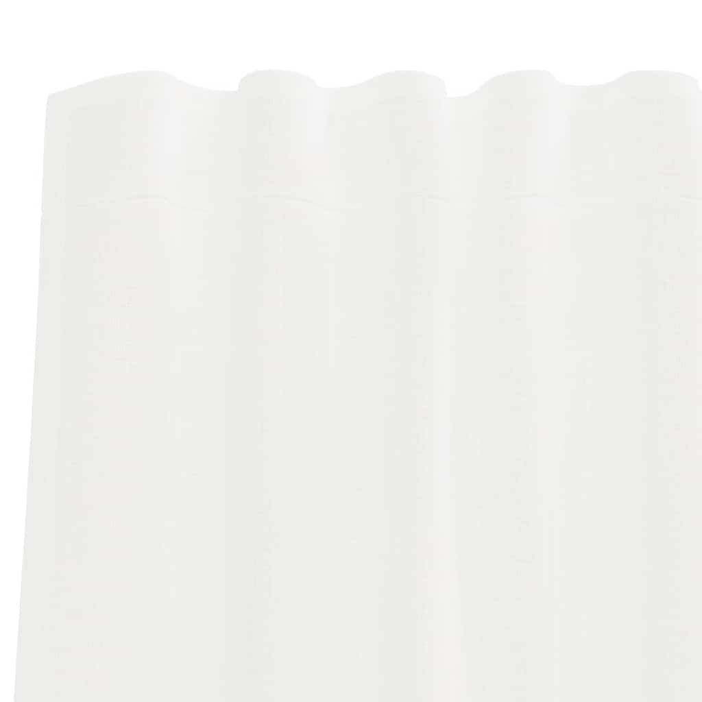 vidaXL Perdele Voile cu buzunare pentru bare 2 buc Alb vidaXL Perdele Voile cu buzunare pentru bare 2 buc Alb