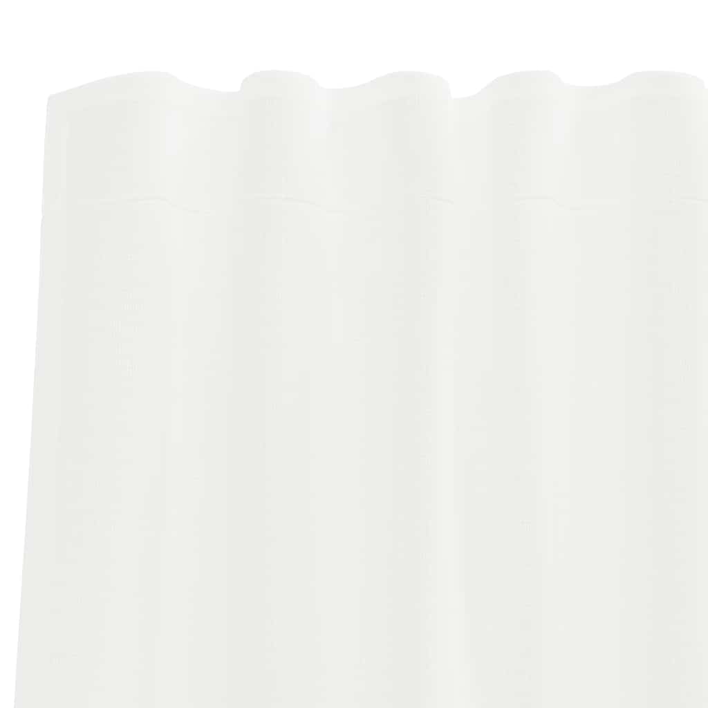 vidaXL Perdele Voile cu buzunare pentru bare 2 buc Alb vidaXL Perdele Voile cu buzunare pentru bare 2 buc Alb