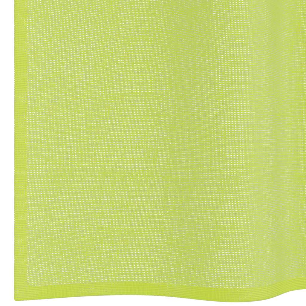 vidaXL Perdele din voile cu tablă 2 buc Verde măr