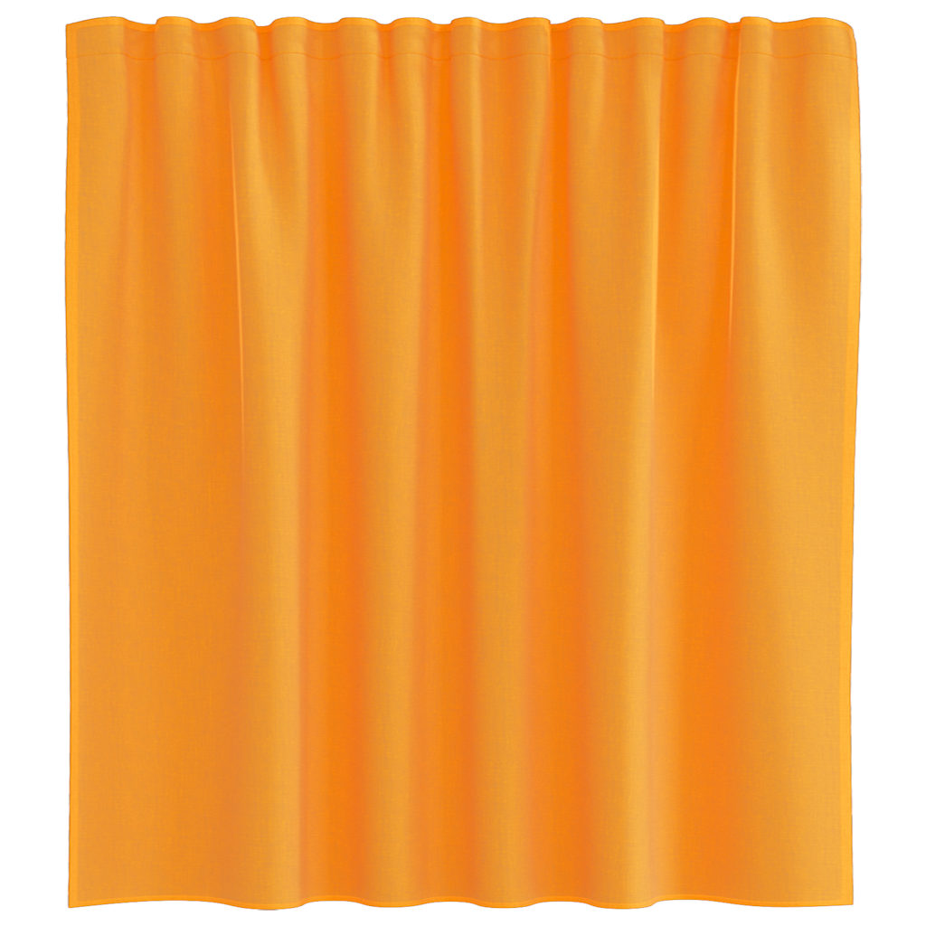 vidaXL Perdele Voile cu Bucle 2 buc Portocaliu 140x140 cm vidaXL Perdele Voile cu Bucle 2 buc Portocaliu 140x140 cm