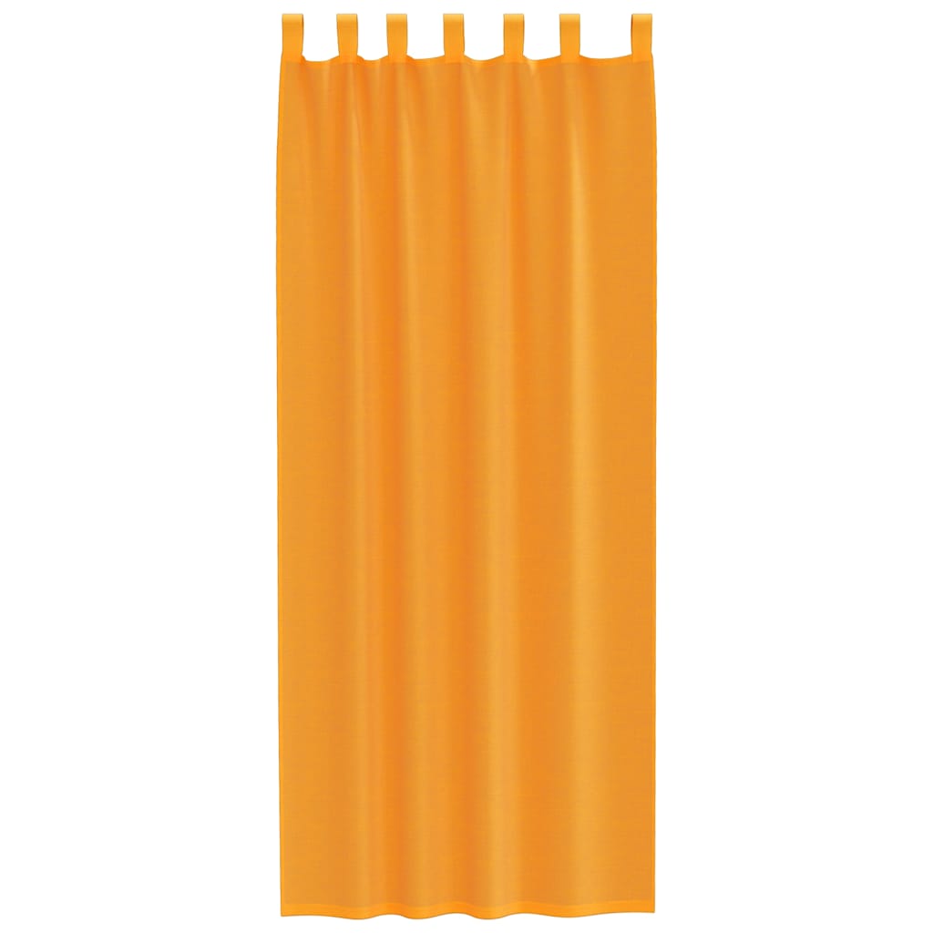 vidaXL Perdele Voile cu Bucle 2 buc Portocaliu 140x260 cm vidaXL Perdele Voile cu Bucle 2 buc Portocaliu 140x260 cm