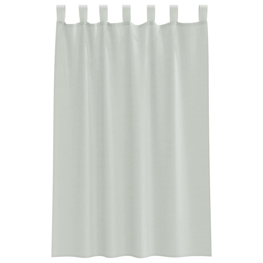 vidaXL Perdele Voile cu Bucle 2 buc Gri deschis 140x175 cm vidaXL Perdele Voile cu Bucle 2 buc Gri deschis 140x175 cm