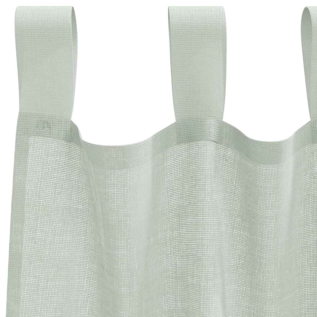 vidaXL Perdele Voile cu Bucle 2 buc Gri deschis 140x175 cm vidaXL Perdele Voile cu Bucle 2 buc Gri deschis 140x175 cm