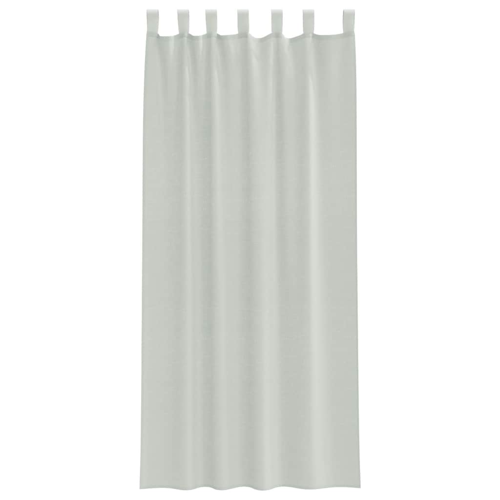 vidaXL Perdele voal cu bucle 2 buc Gri deschis 140x225 cm vidaXL Perdele voal cu bucle 2 buc Gri deschis 140x225 cm
