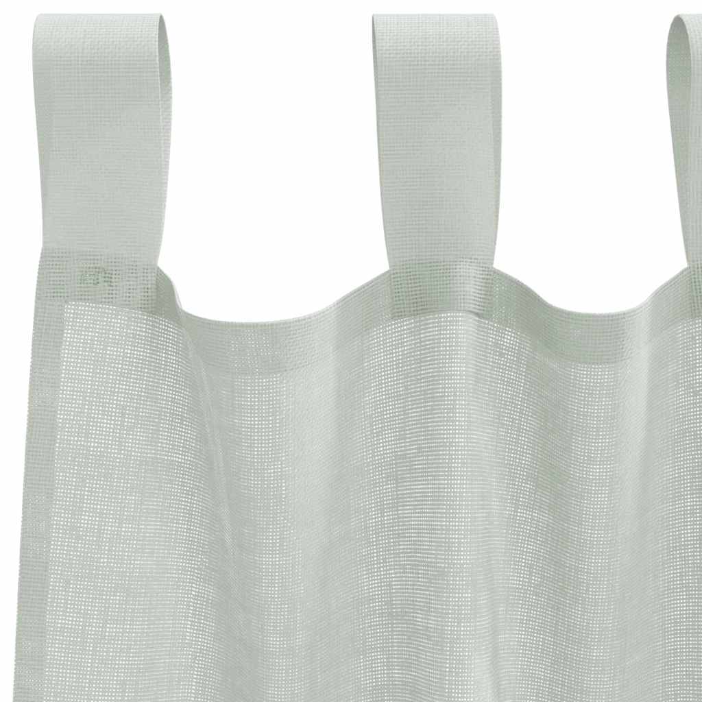 vidaXL Perdele voal cu bucle 2 buc Gri deschis 140x260 cm vidaXL Perdele voal cu bucle 2 buc Gri deschis 140x260 cm