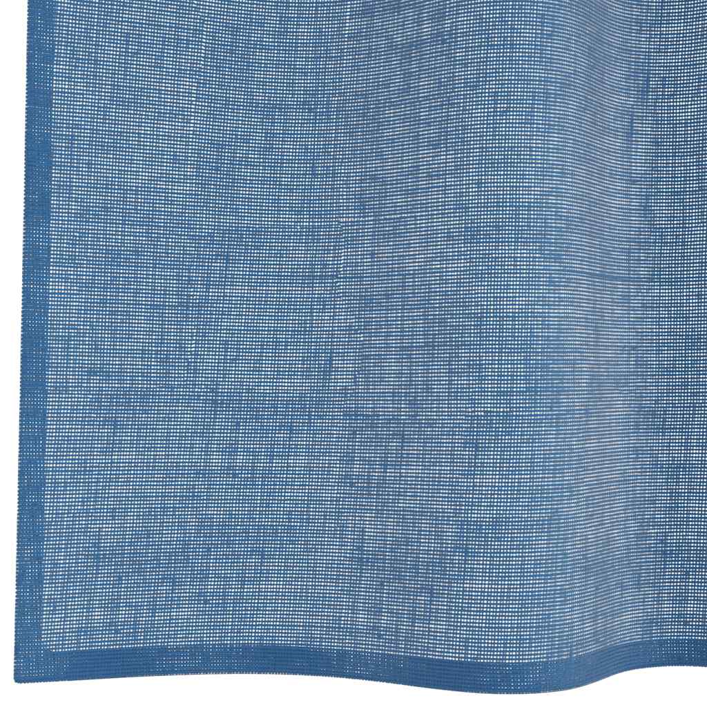 vidaXL Perdele voal cu bucle 2 buc Albastru regal 140x175 cm