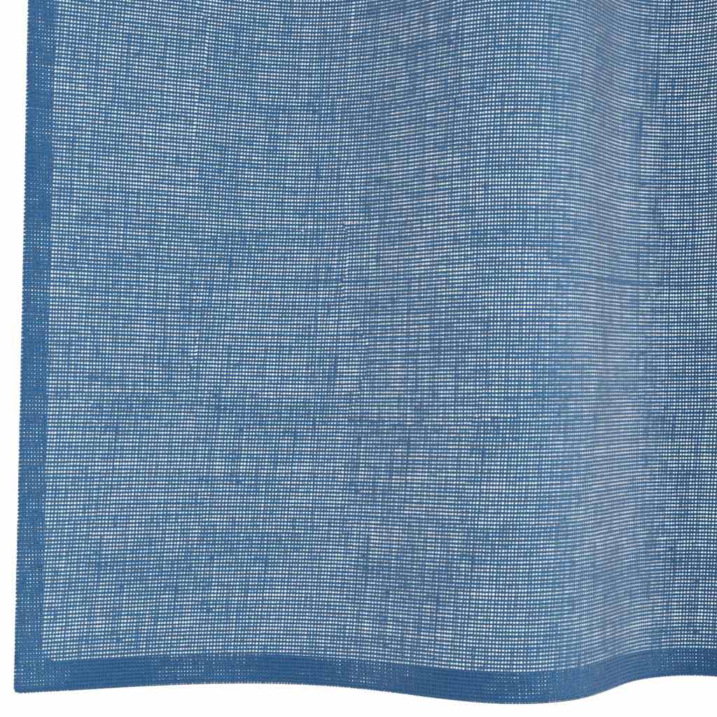 vidaXL Perdele Voile cu Bucle 2 buc Albastru Regal 140x245 cm