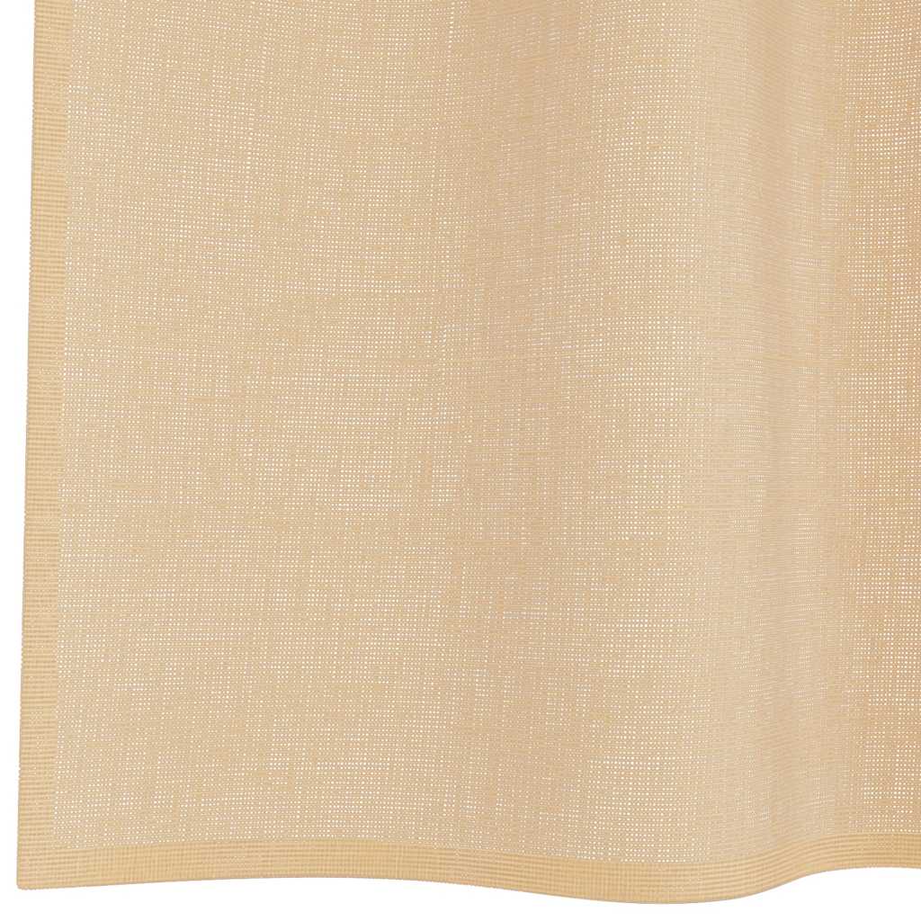 vidaXL Perdele Voile cu Bucle 2 buc Nisip 140x175 cm vidaXL Perdele Voile cu Bucle 2 buc Nisip 140x175 cm