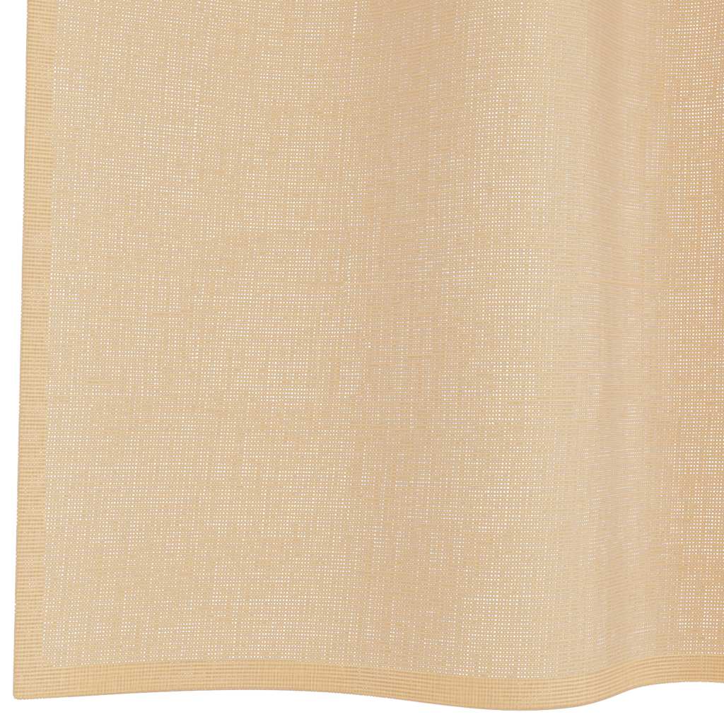 vidaXL Perdele Voile cu Bucle 2 buc Nisip 140x225 cm vidaXL Perdele Voile cu Bucle 2 buc Nisip 140x225 cm