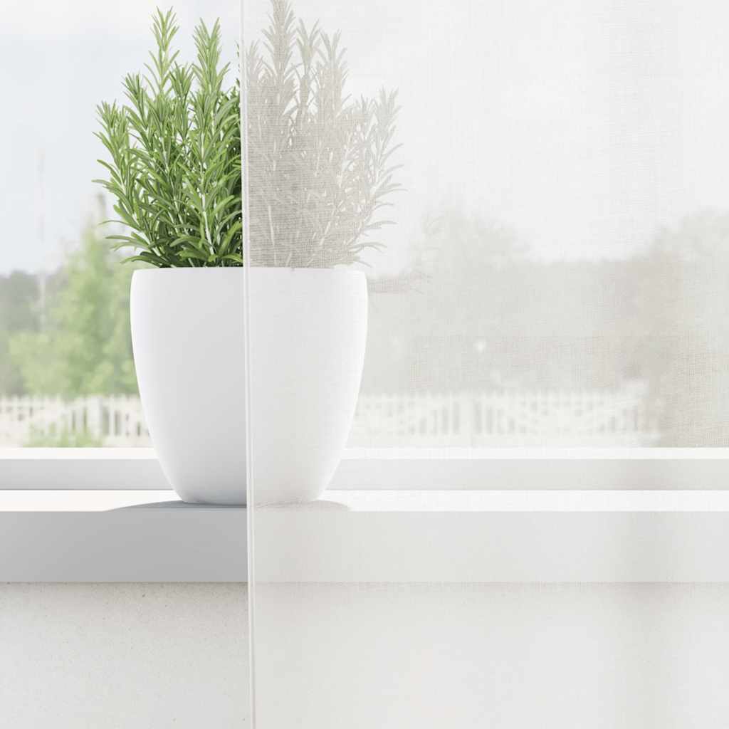 vidaXL Perdele Voile cu Bucle 2 buc Alb 140x175 cm