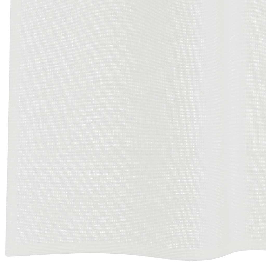 vidaXL Perdele Voile cu Bucle 2 buc Alb 140x245 cm