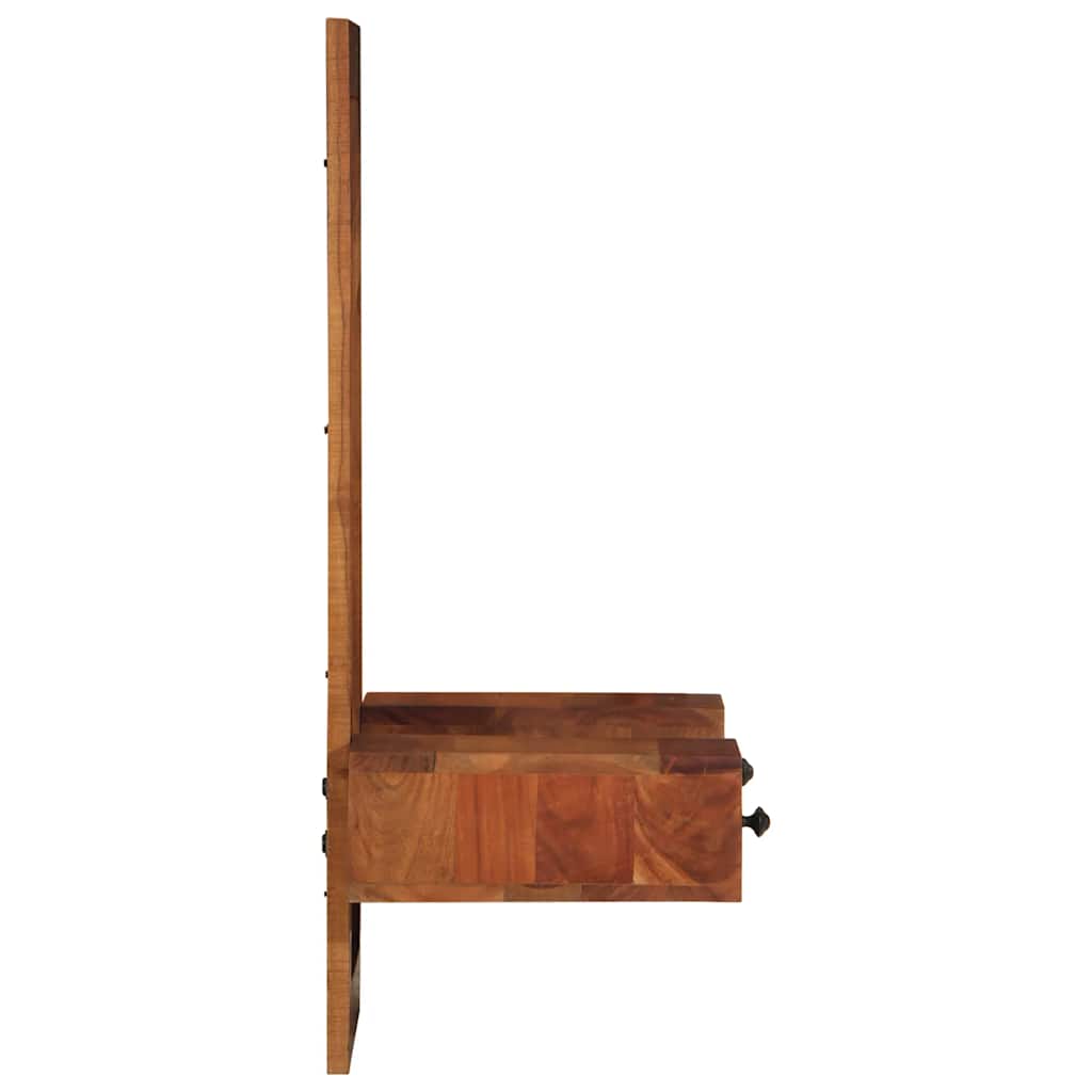 vidaXL Oglindă de perete cu sertare 60x33x90 cm lemn masiv de salcâm vidaXL Oglindă de perete cu sertare 60x33x90 cm lemn masiv de salcâm