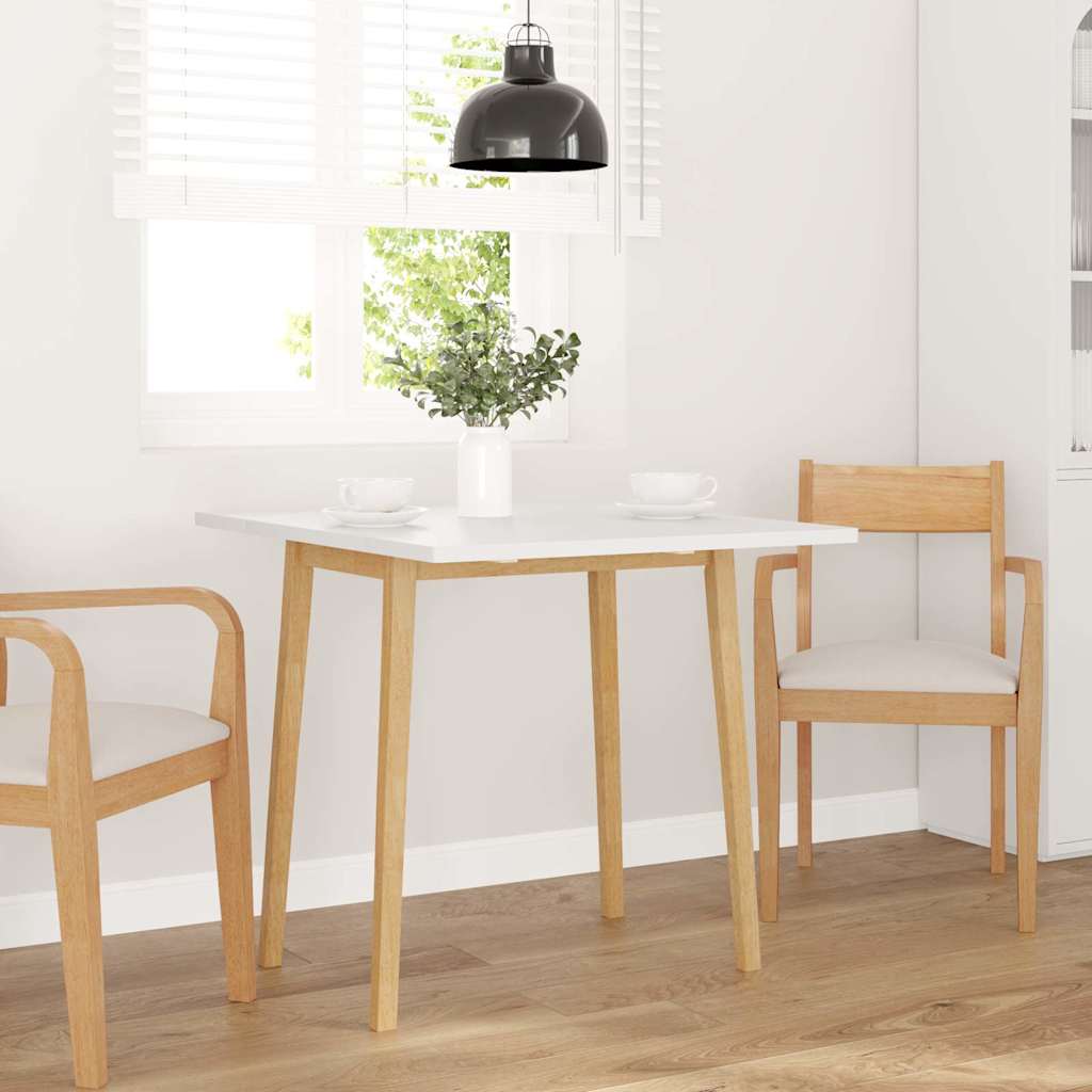 vidaXL Masa de sufragerie din lemn masiv din cauciuc natural vidaXL Masa de sufragerie din lemn masiv din cauciuc natural