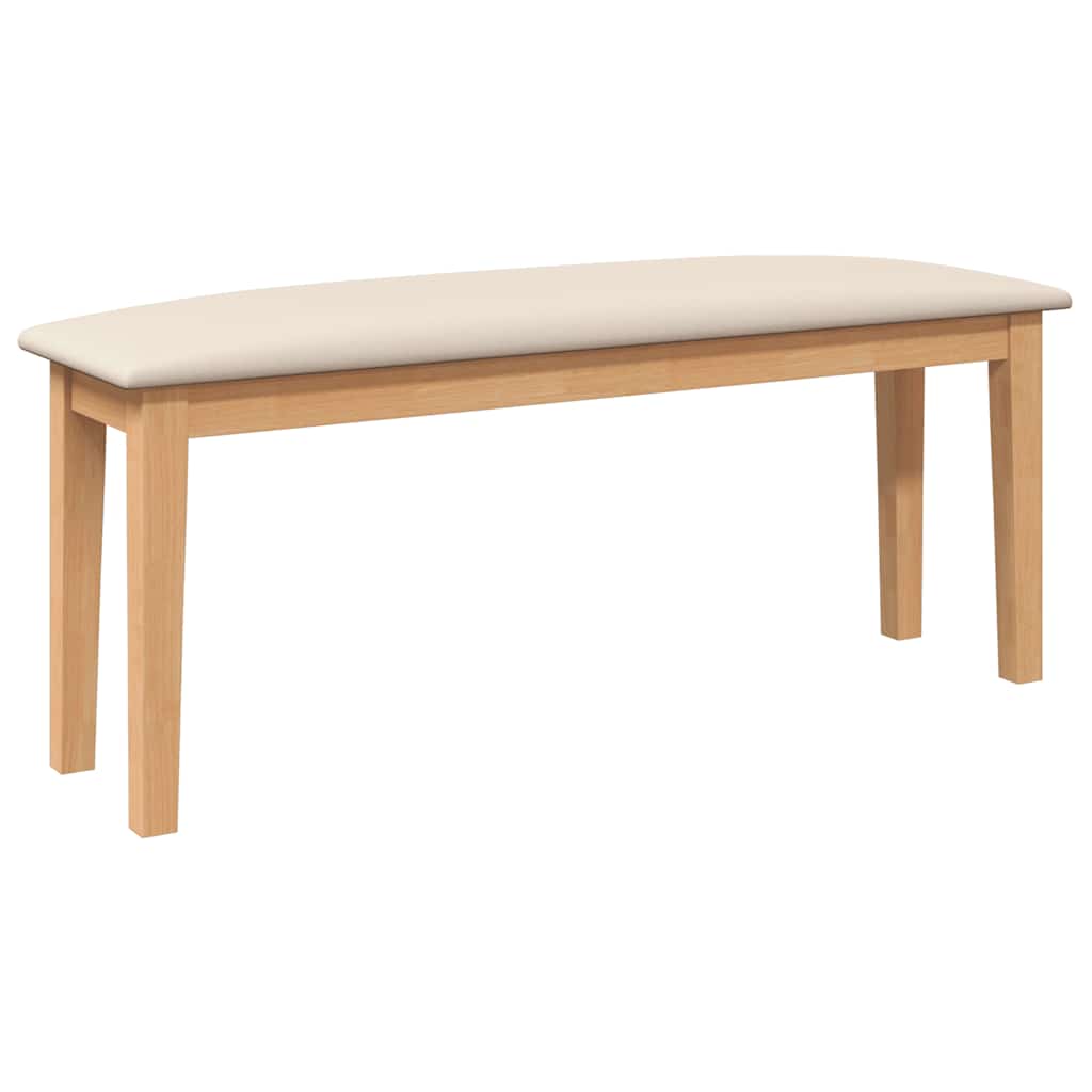 vidaXL Bancă 110 cm din lemn masiv cauciuc vidaXL Bancă 110 cm din lemn masiv cauciuc