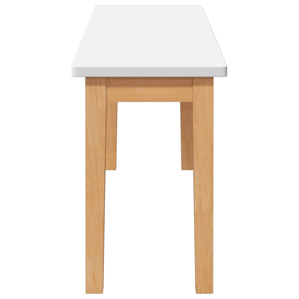 vidaXL Bancă 110 cm din lemn masiv cauciuc vidaXL Bancă 110 cm din lemn masiv cauciuc