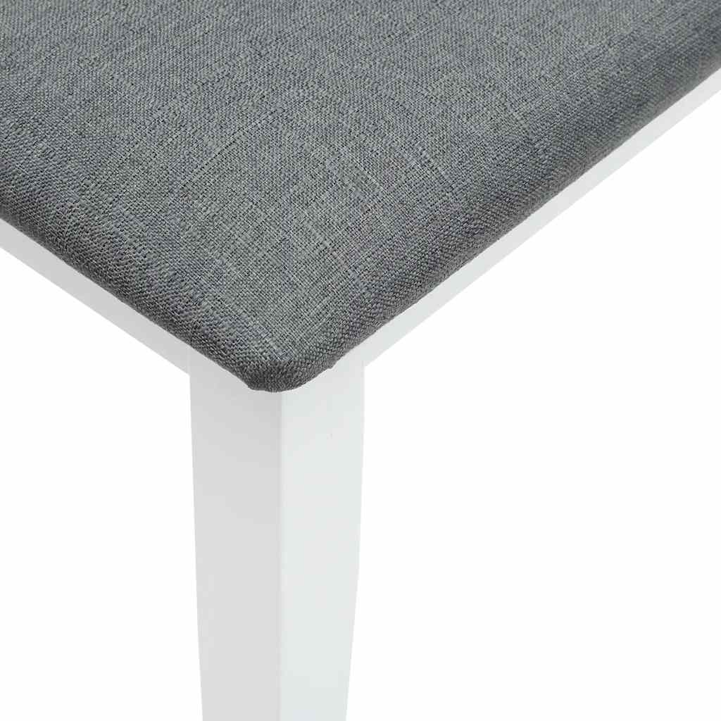 vidaXL Bancă 110 cm din lemn masiv alb cauciuc vidaXL Bancă 110 cm din lemn masiv alb cauciuc