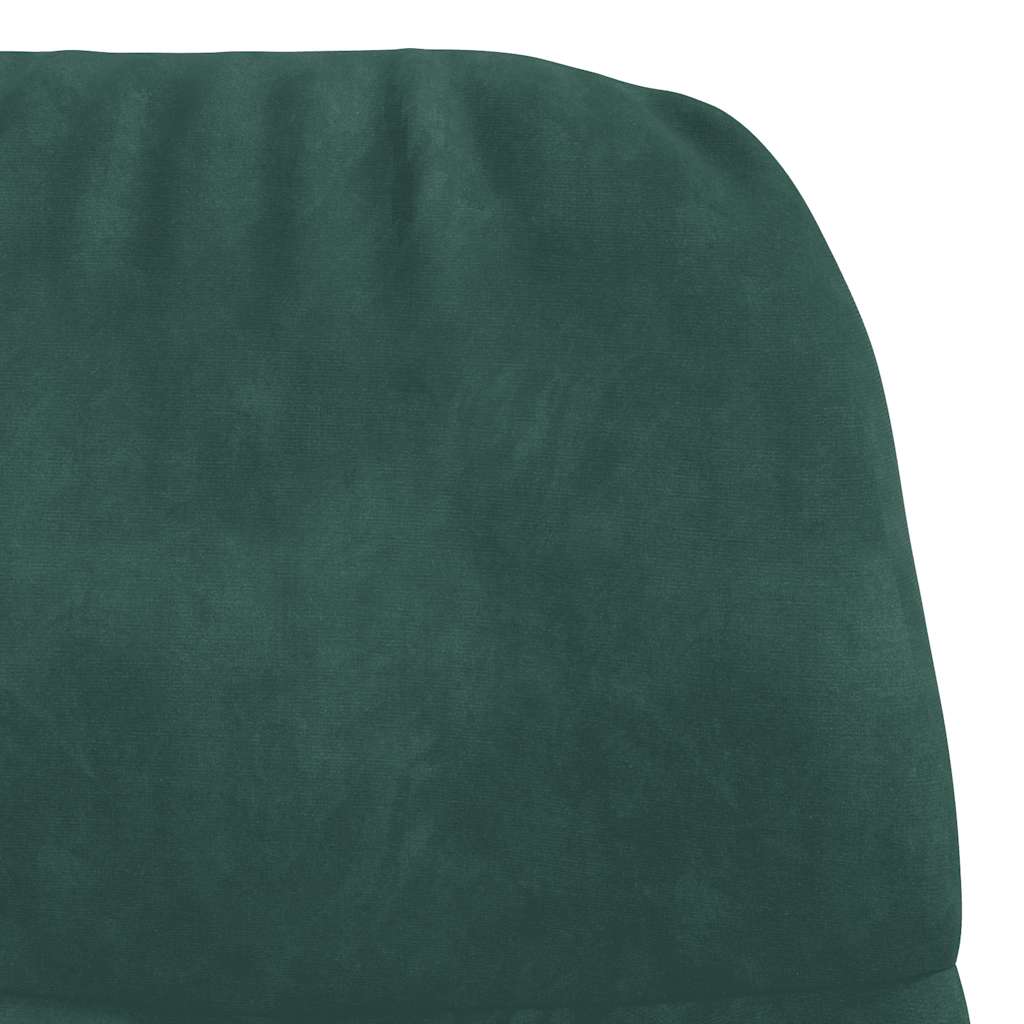 vidaXL Scaun de relaxare, verde închis, catifea vidaXL Scaun de relaxare, verde închis, catifea