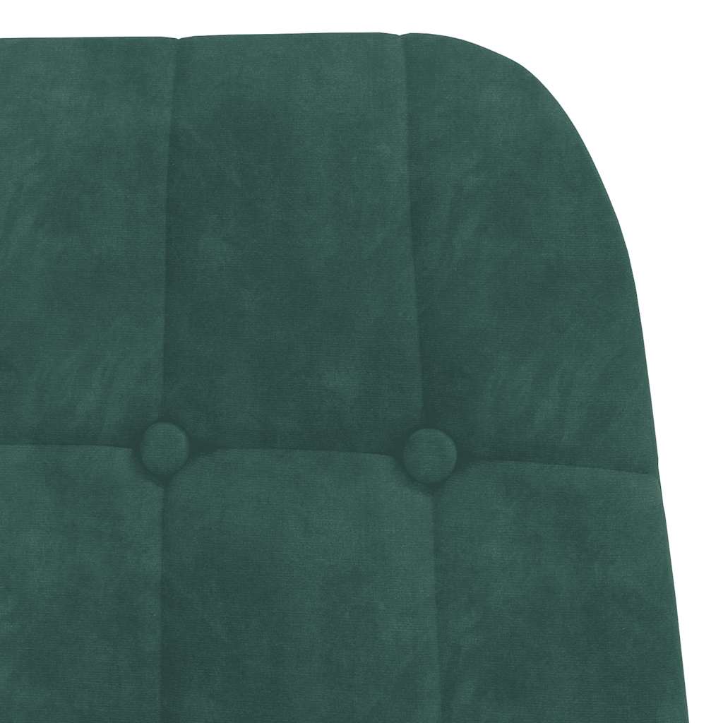 vidaXL Scaun de relaxare, verde închis, catifea