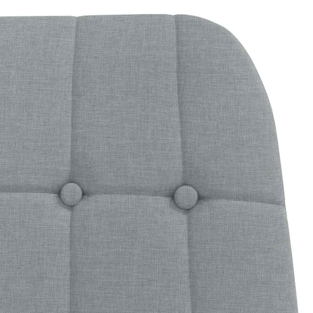 vidaXL Scaun de relaxare, gri deschis, material textil