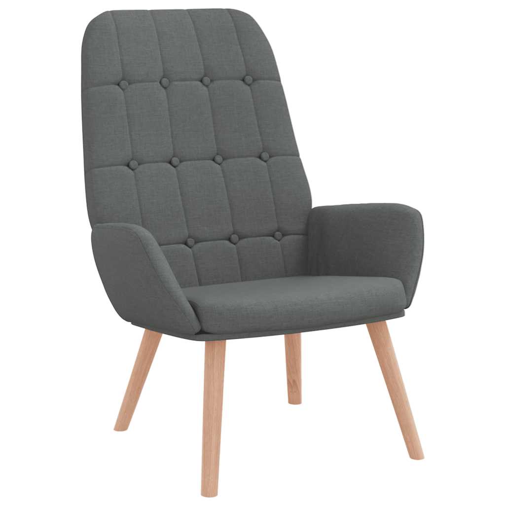 vidaXL Scaun de relaxare, gri închis, material textil