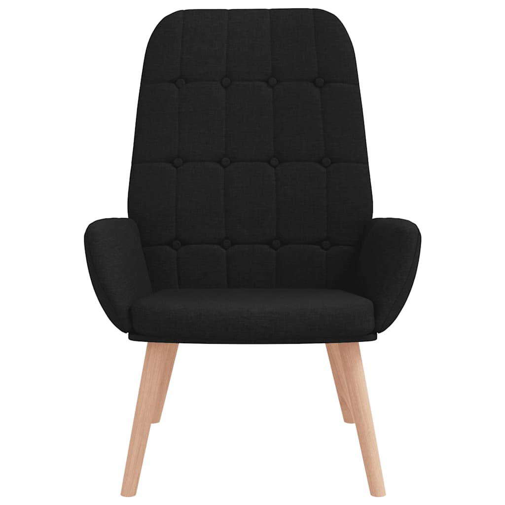vidaXL Scaun de relaxare, negru, material textil