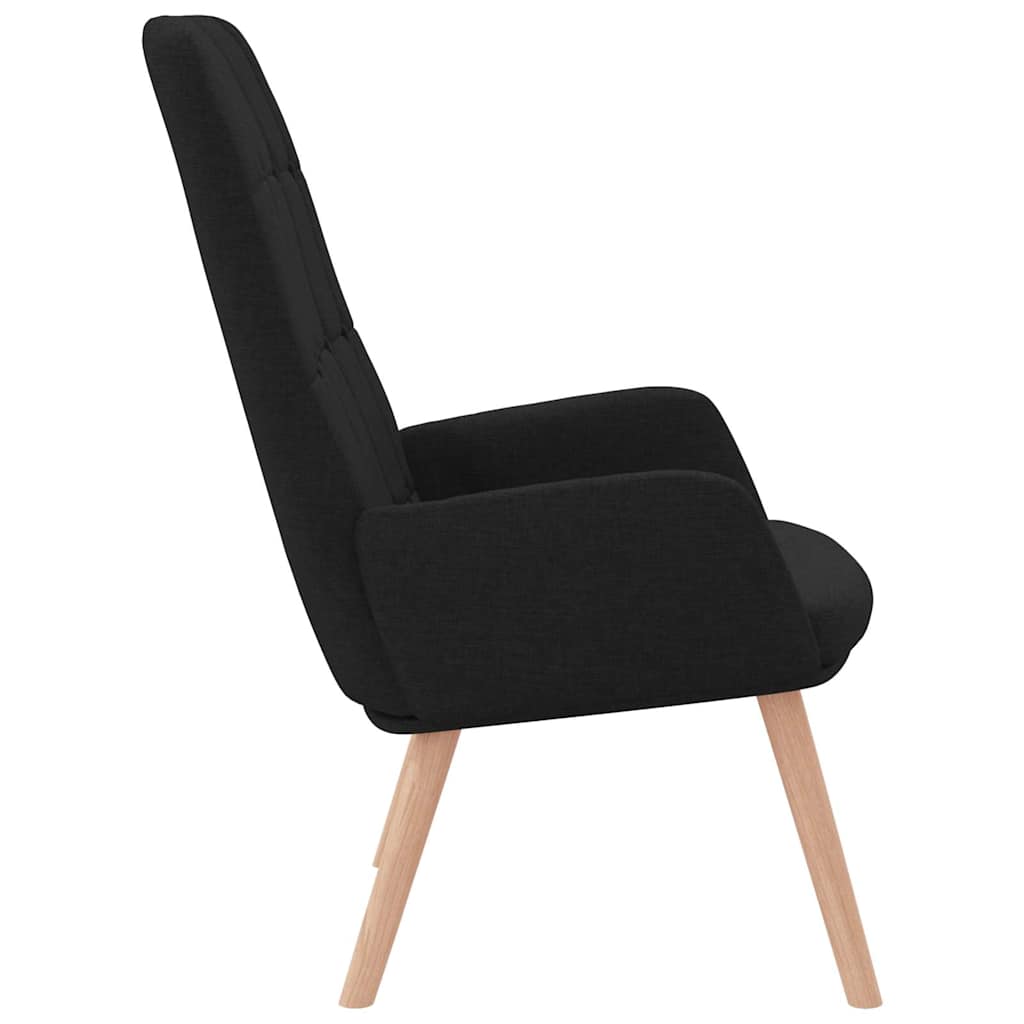 vidaXL Scaun de relaxare, negru, material textil