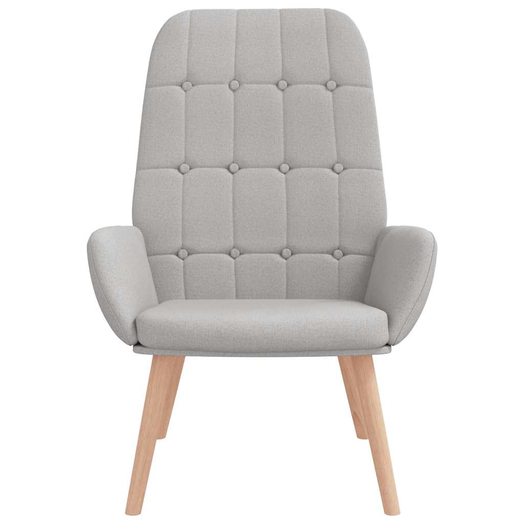 vidaXL Scaun de relaxare Cloud Grey Fabric vidaXL Scaun de relaxare Cloud Grey Fabric