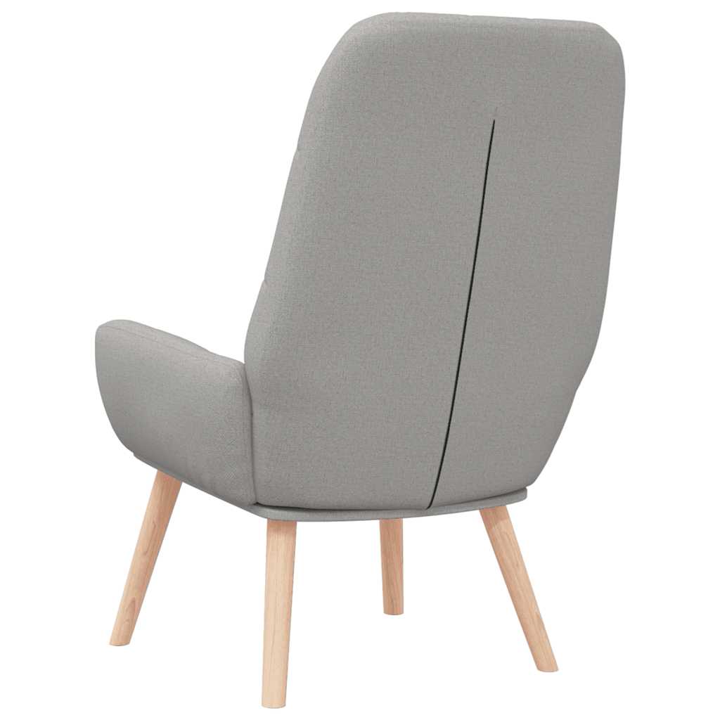 vidaXL Scaun de relaxare Cloud Grey Fabric vidaXL Scaun de relaxare Cloud Grey Fabric