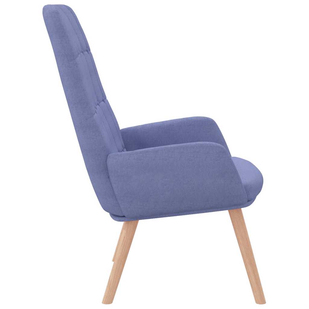 vidaXL Scaun de relaxare, jeans albastru, material textil vidaXL Scaun de relaxare, jeans albastru, material textil