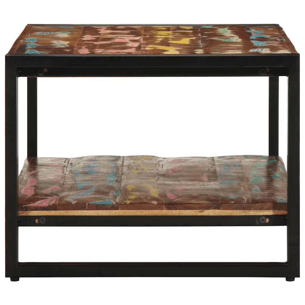 vidaXL Masuta de cafea multicolora 90x50x38 cm lemn masiv recuperat