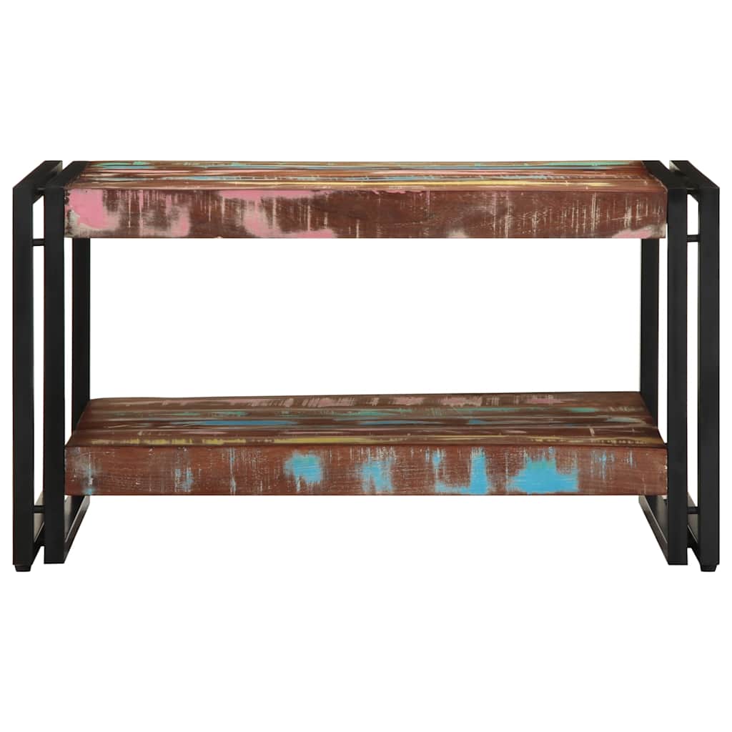 vidaXL Masuta de cafea multicolora 70x50x38 cm lemn masiv recuperat