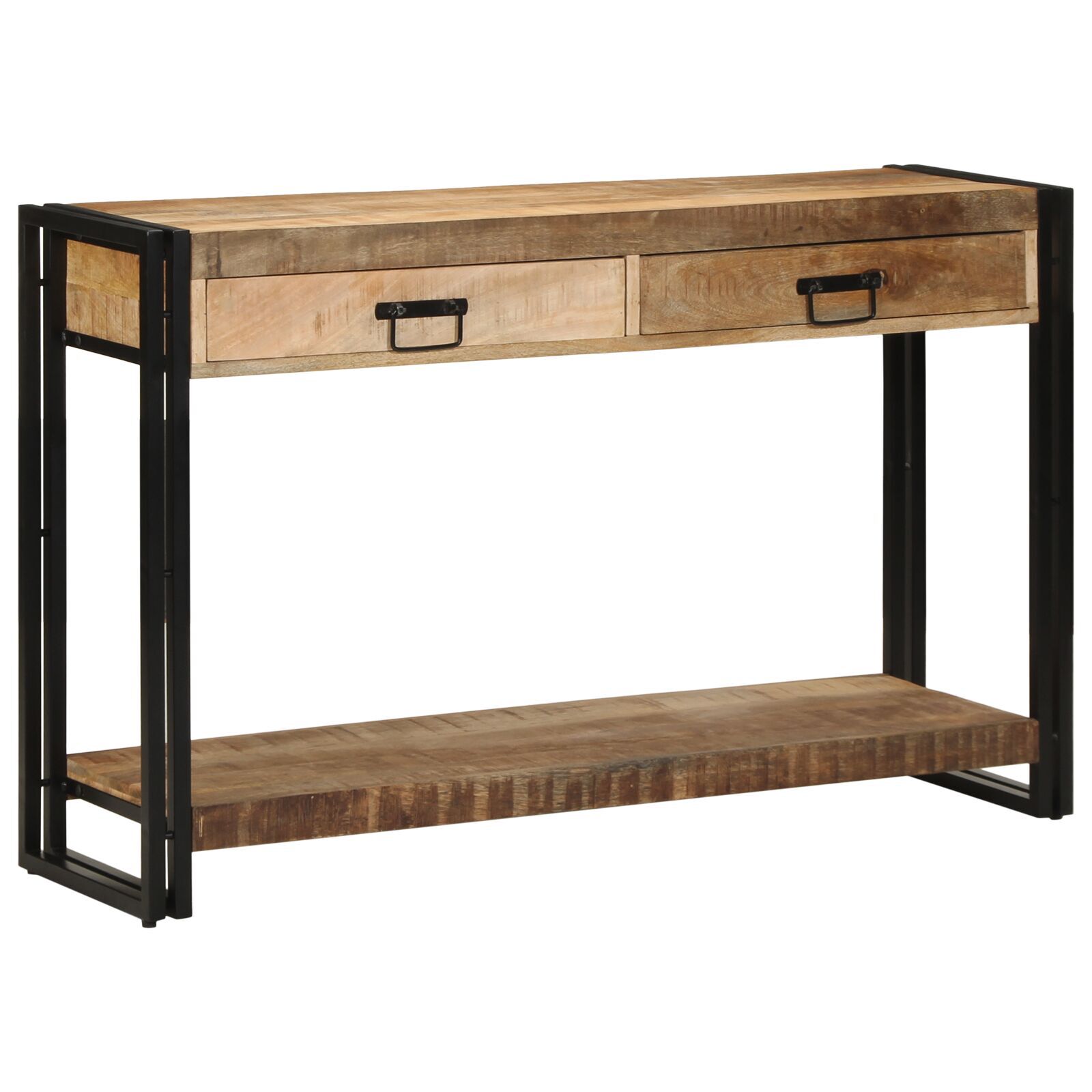 vidaXL Masă consolă, 120x33x75 cm, lemn masiv brut de mango vidaXL Masă consolă, 120x33x75 cm, lemn masiv brut de mango