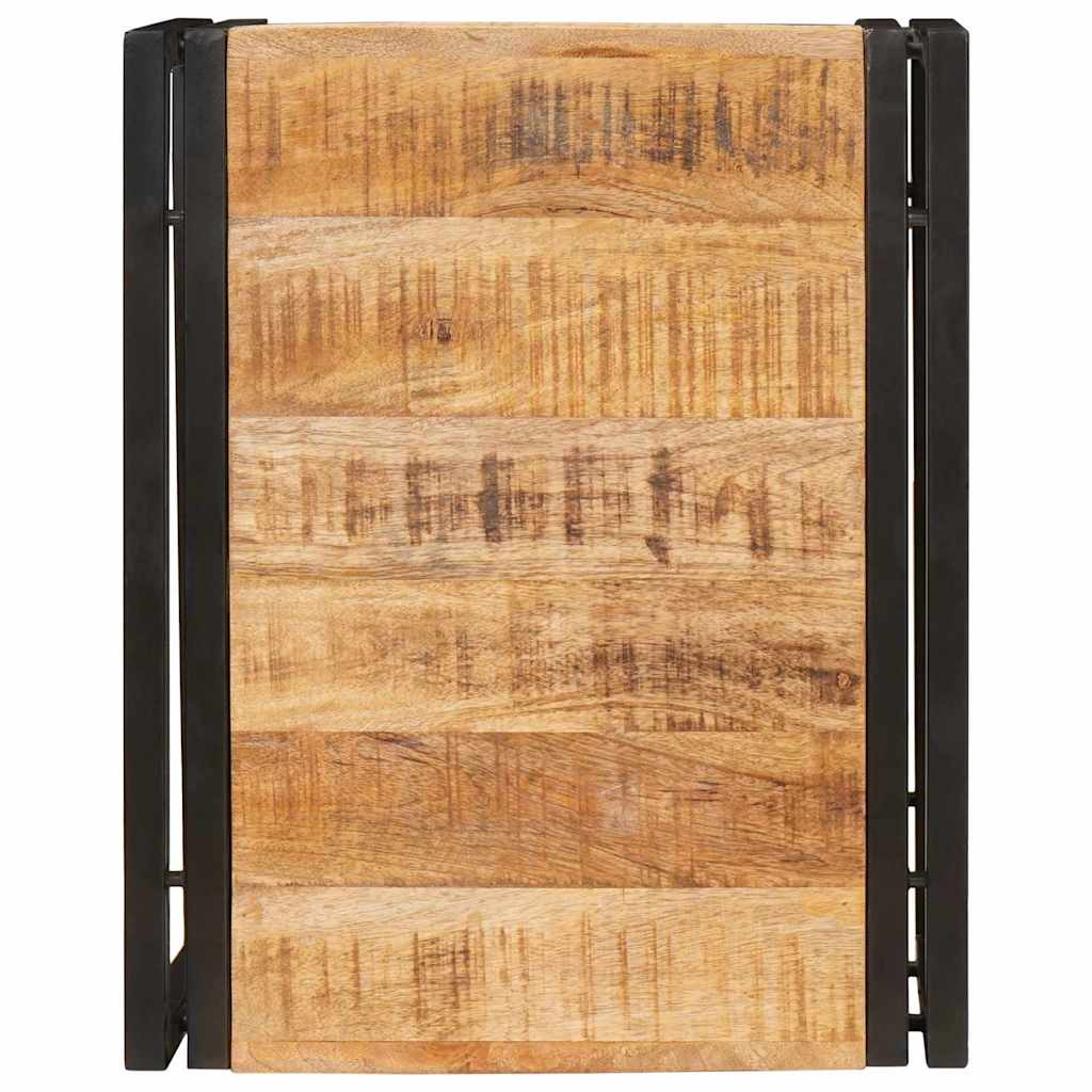 vidaXL Raft pentru baie 40 x 50 x 23 cm Lemn masiv de mango și fier