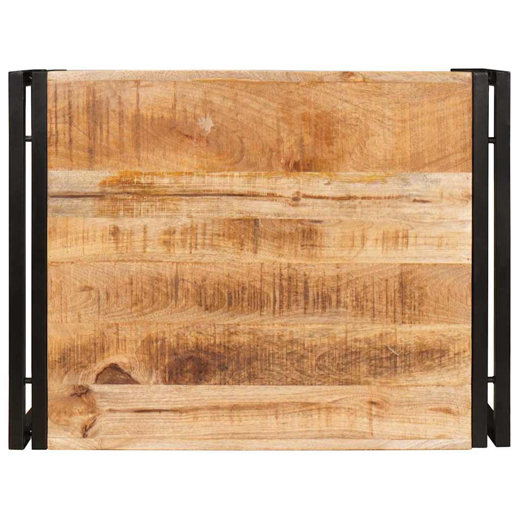 vidaXL Raft pentru baie 65 x 50 x 23 cm Lemn masiv de mango și fier