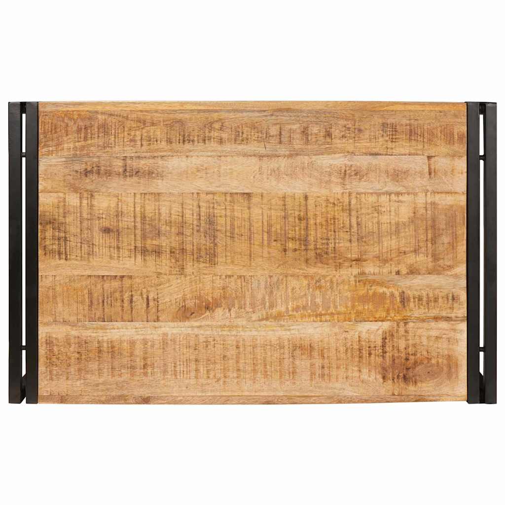 vidaXL Raft pentru baie 80 x 50 x 23 cm Lemn masiv de mango și fier